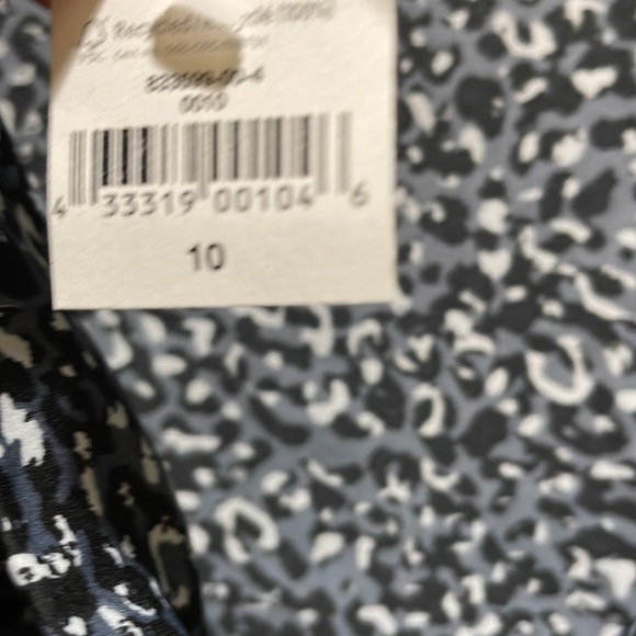 Gap gray/black/white printed dress (sz 10) - Picture 3 of 10